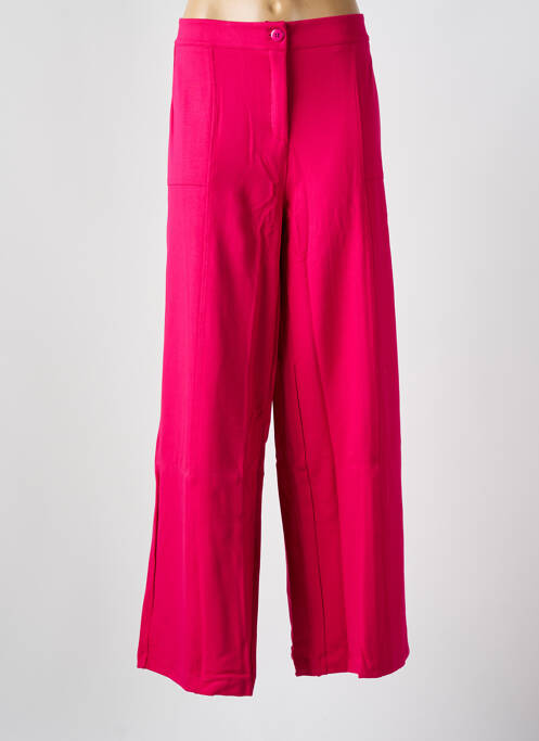 Pantalon droit rose MALOKA pour femme