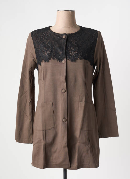 Veste casual marron MALOKA pour femme