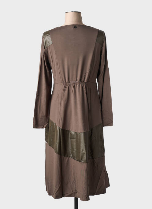 Robe mi-longue vert MALOKA femme