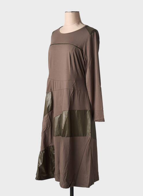 Robe mi-longue vert MALOKA femme