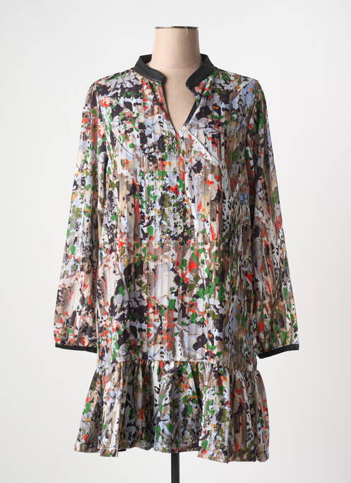 Robe courte gris MALOKA pour femme