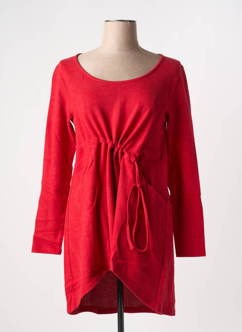 Tunique manches longues rouge G!OZE pour femme