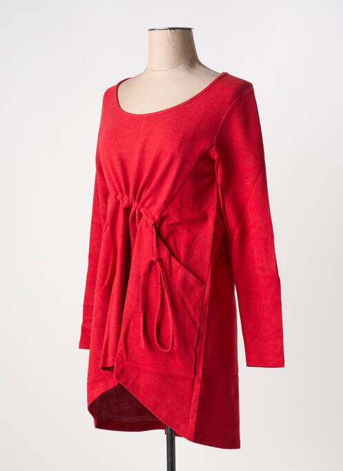 Tunique manches longues rouge G!OZE femme
