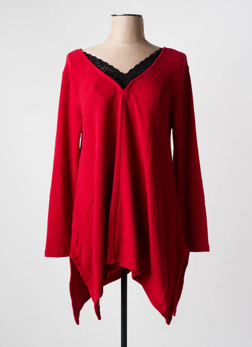 Tunique manches longues rouge G!OZE femme