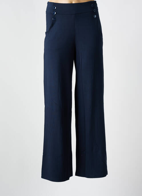 Pantalon droit bleu nuit MALOKA pour femme