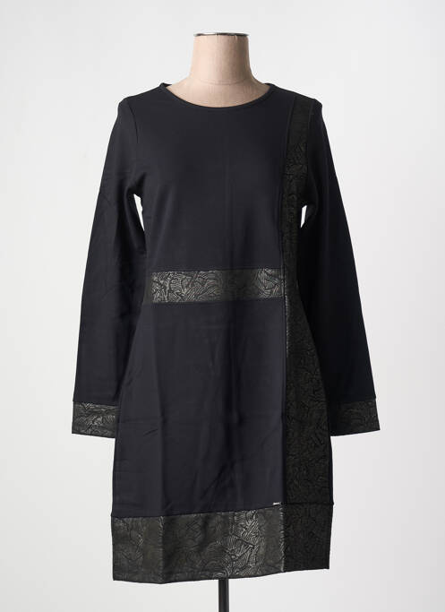 Robe mi-longue noir MALOKA pour femme
