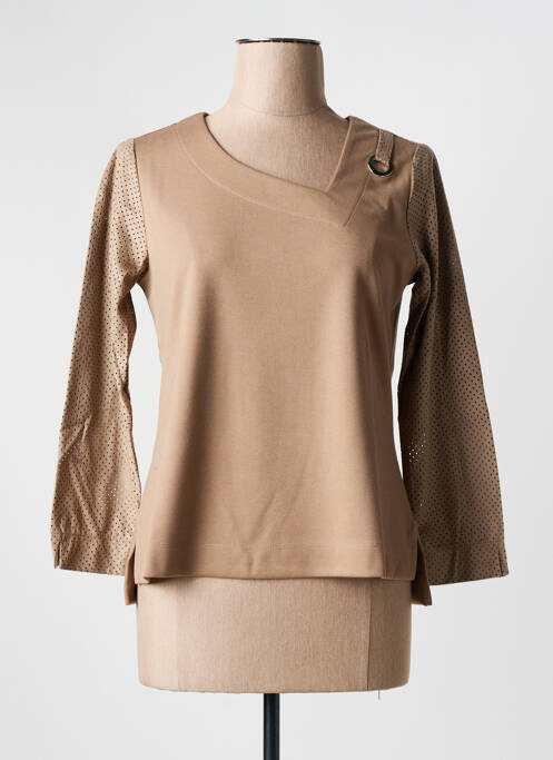 T-shirt marron MALOKA pour femme