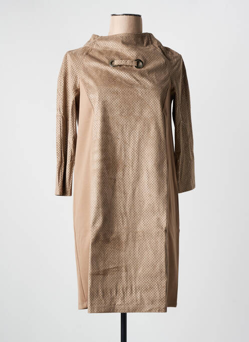 Robe courte marron MALOKA pour femme