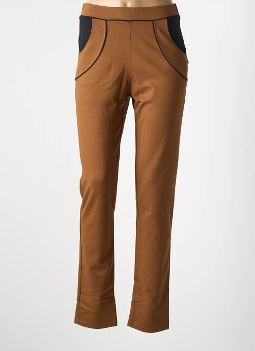 Pantalon slim marron MALOKA pour femme