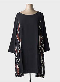 Robe mi-longue noir G!OZE femme