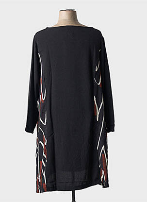 Robe mi-longue noir G!OZE femme