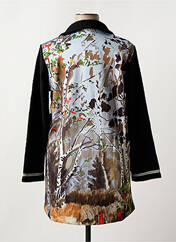 Gilet manches longues noir MALOKA pour femme seconde vue