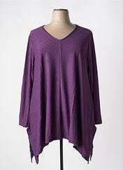 Tunique manches longues violet G!OZE pour femme seconde vue