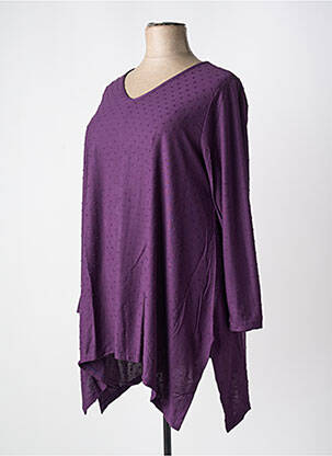 Tunique manches longues violet G!OZE femme