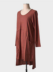 Robe mi-longue marron G!OZE pour femme seconde vue
