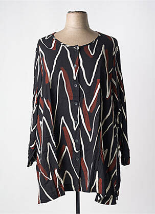 Chemisier noir G!OZE pour femme