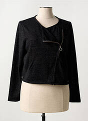 Gilet manches longues noir MALOKA pour femme seconde vue