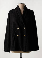 Gilet manches longues noir MALOKA pour femme seconde vue