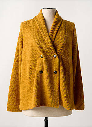 Gilet manches longues orange MALOKA pour femme