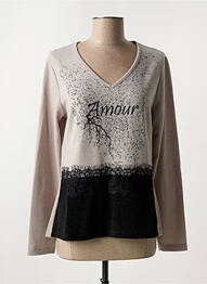 Pull beige MALOKA femme