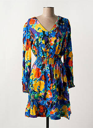 Robe courte bleu MALOKA pour femme