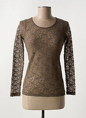 Pull marron MALOKA pour femme