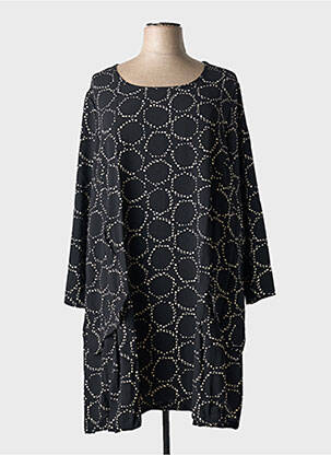 Robe mi-longue noir G!OZE femme