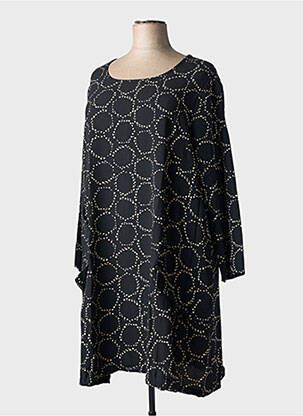 Robe mi-longue noir G!OZE femme