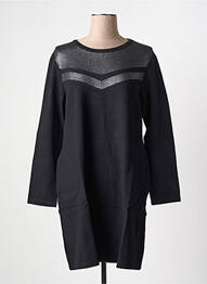 Robe mi-longue noir MALOKA femme