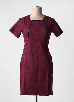 Robe mi-longue rose MALOKA pour femme