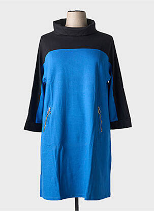 Robe pull bleu MALOKA femme