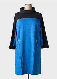 Robe pull bleu MALOKA femme