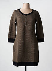 Robe mi-longue marron MALOKA pour femme seconde vue