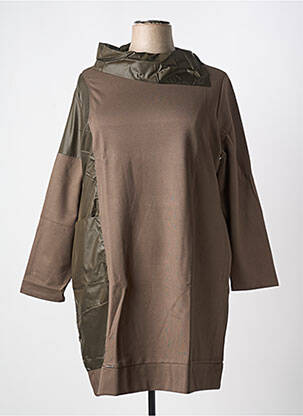 Robe mi-longue kaki MALOKA pour femme