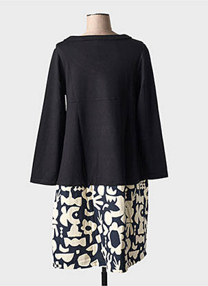 Robe mi-longue noir G!OZE femme