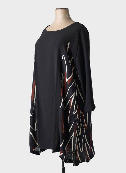 Robe mi-longue noir G!OZE femme