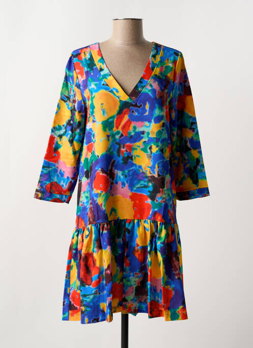 Robe courte bleu MALOKA pour femme