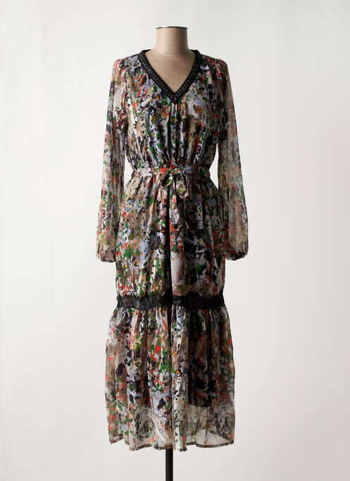 Robe longue noir MALOKA pour femme