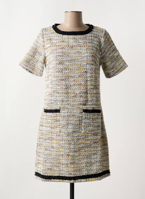 Robe courte beige MALOKA pour femme