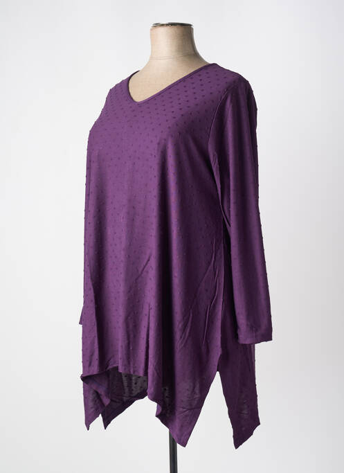 Tunique manches longues violet G!OZE femme