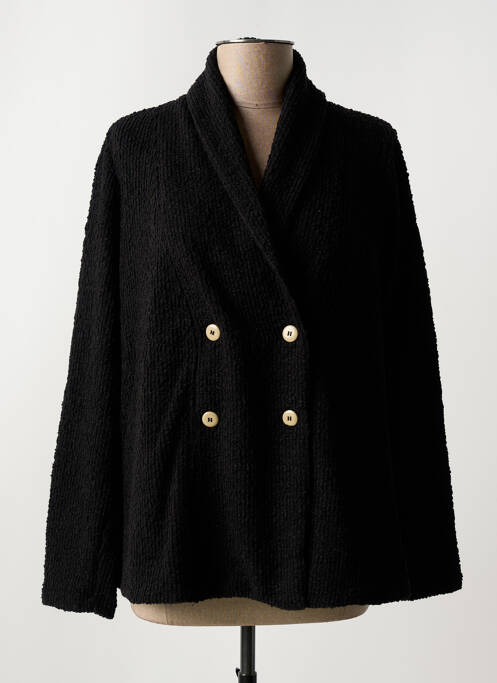 Gilet manches longues noir MALOKA pour femme