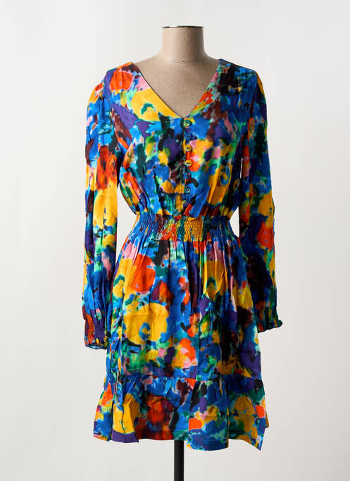 Robe courte bleu MALOKA pour femme