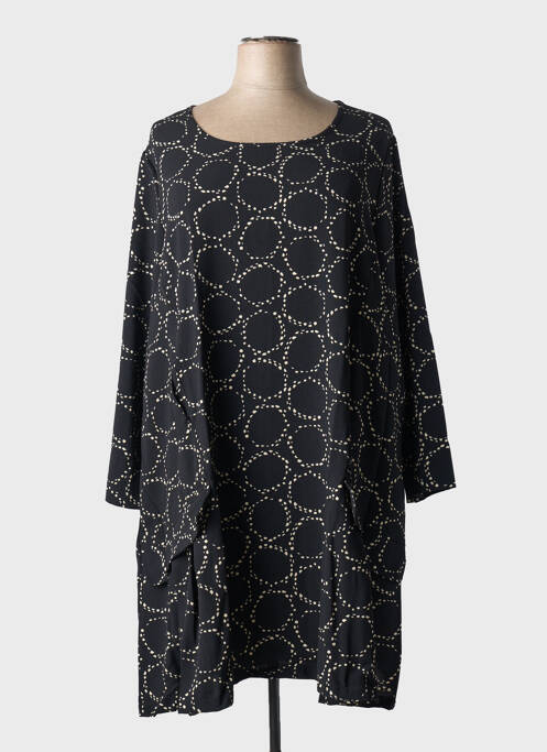 Robe mi-longue noir G!OZE pour femme