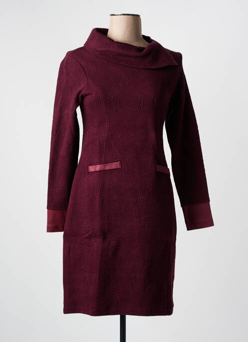 Robe mi-longue rose MALOKA pour femme