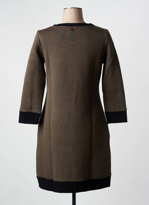 Robe mi-longue marron MALOKA femme