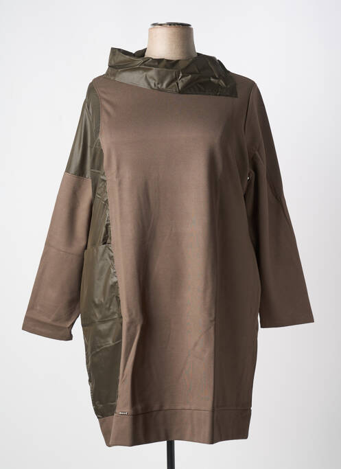 Robe mi-longue kaki MALOKA pour femme