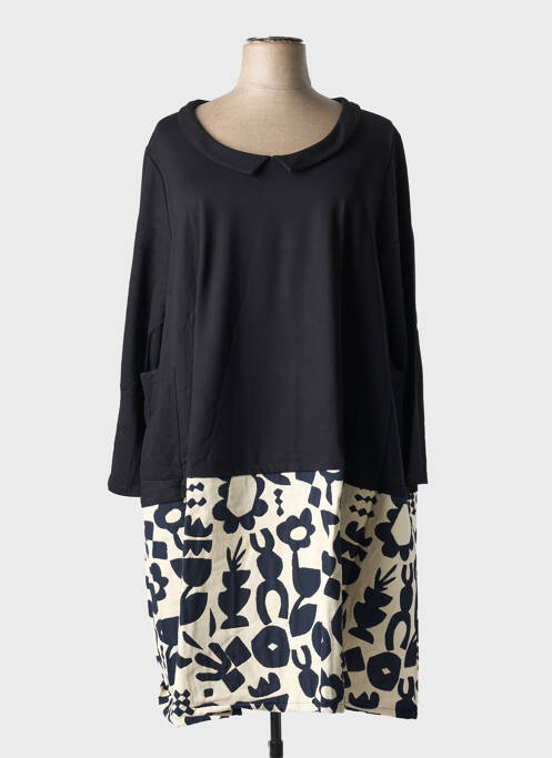 Robe mi-longue noir G!OZE pour femme