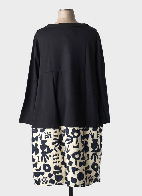 Robe mi-longue noir G!OZE femme