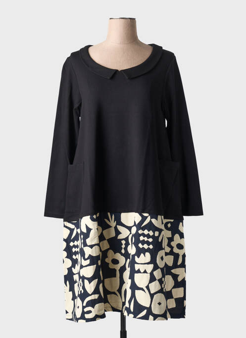 Robe mi-longue noir G!OZE pour femme