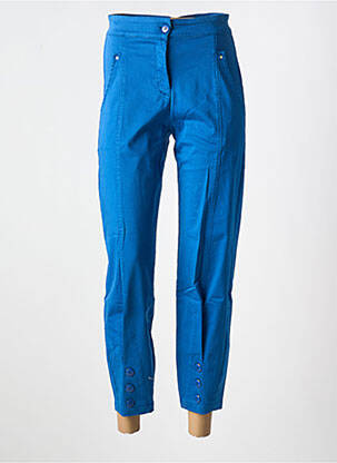 Pantalon slim bleu MALOKA pour femme